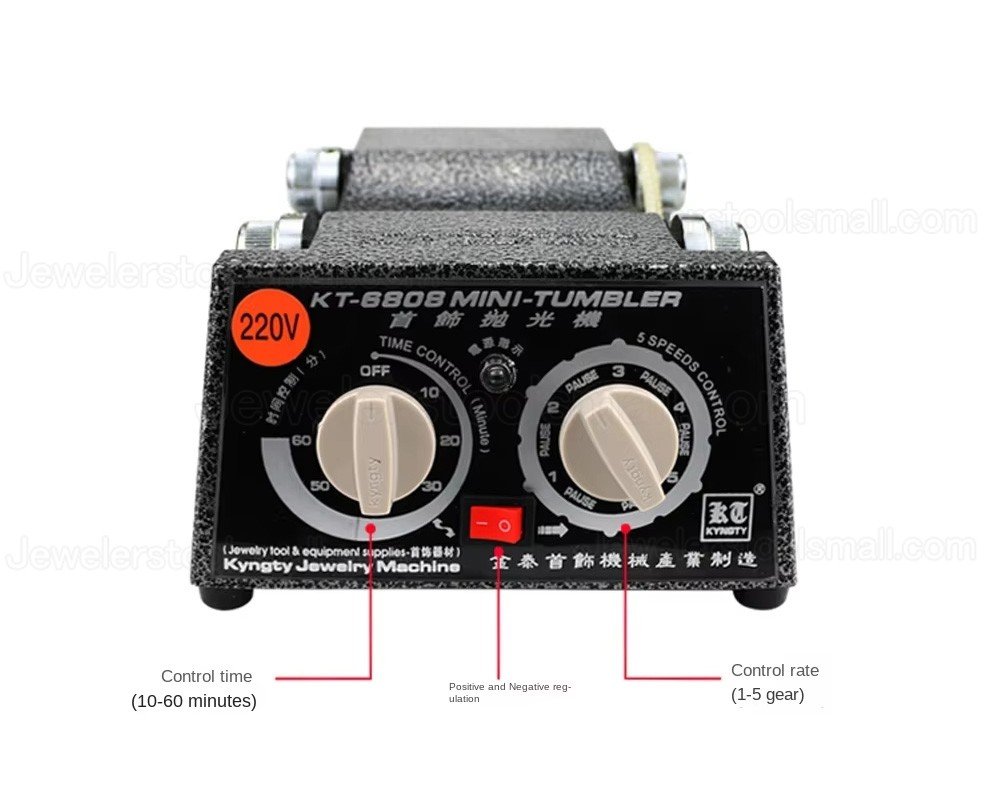 3Kg Mini Jewelry Rotary Tumbler Polisher Surface Polishing & Finishing Machine